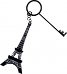 брелок Эйфелева башня