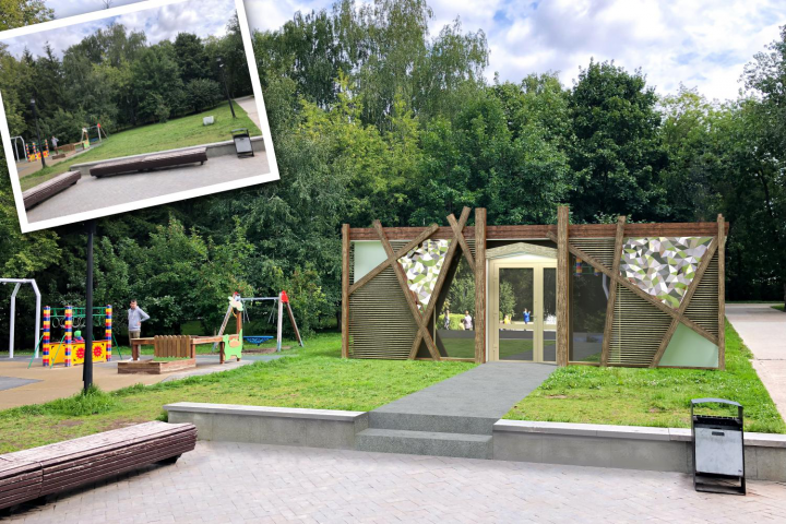 Визуализация здания аттракциона