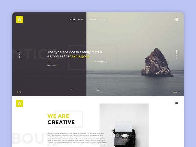 Antica - универсальный персональный шаблон (2015)