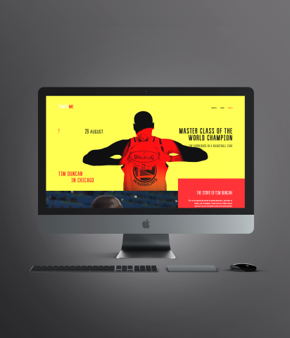 Лэндинг мастер-класса от чемпиона мира по баскетболу