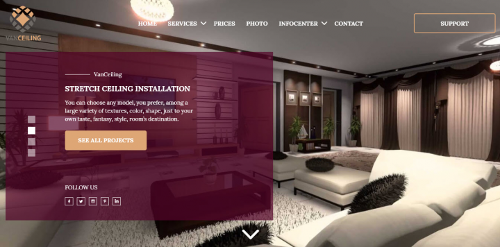 Vanceiling - натяжные потолки (Канада)