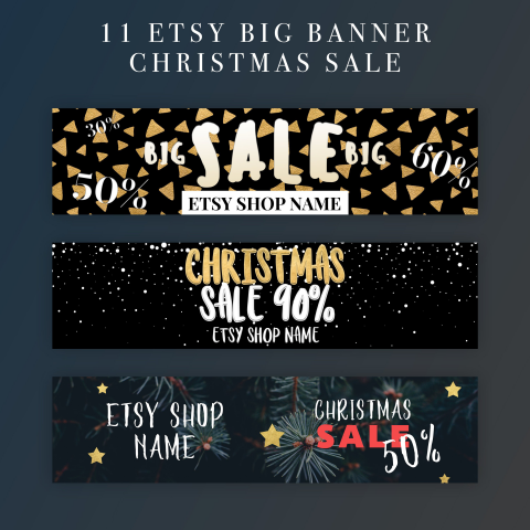 Баннеры для магазина на Etsy