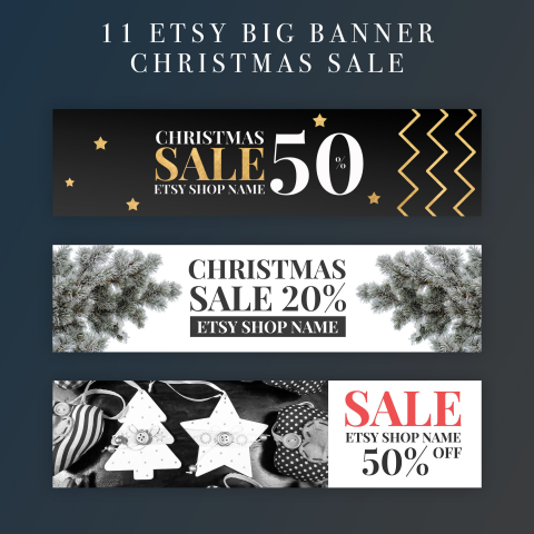 Баннеры для магазина на Etsy