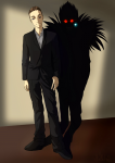 аниме-портрет в стиле Death Note