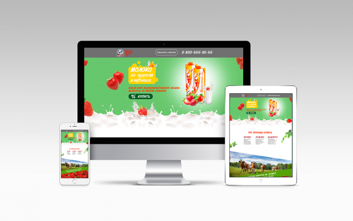 Лендинг для представления нового продукта