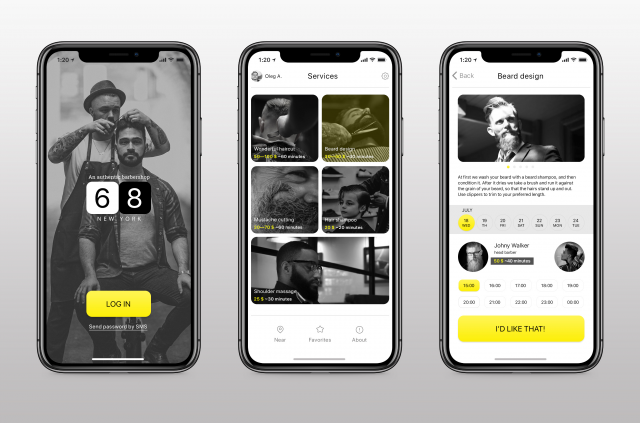 Приложение для барбербершопа