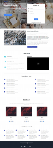 Landing page на Bootstrap 4