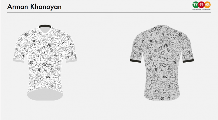 T-shirt by the style of basquiat