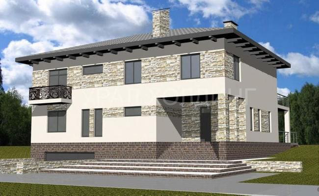 Коттедж в современном стиле г. Екатеринбург