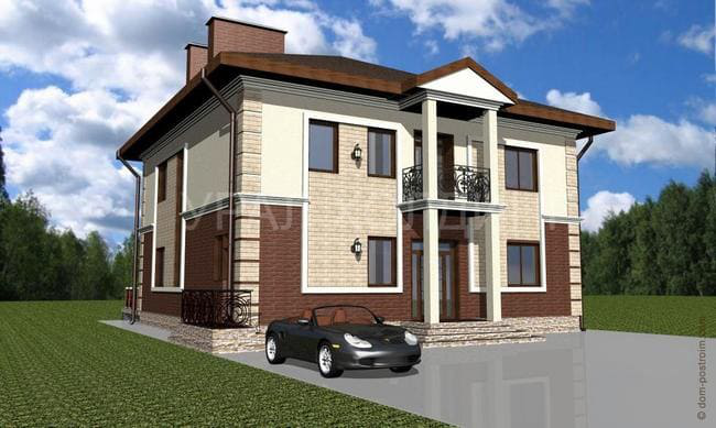 Кирпичный коттедж в п. Косулино