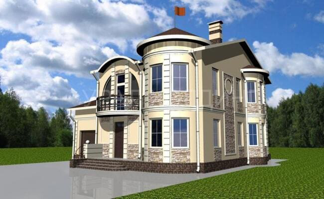 Коттедж из кирпича в п. Косулино