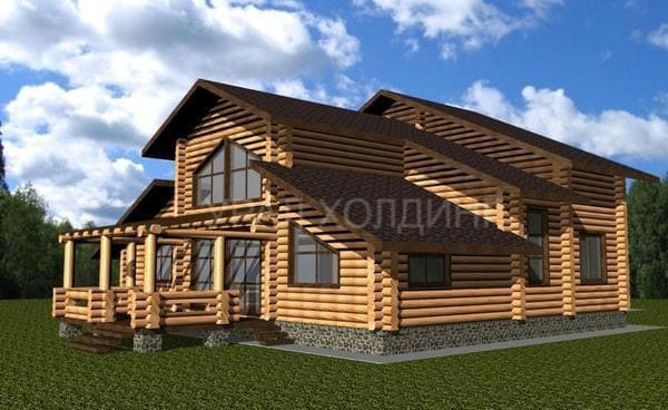 Проект деревянного дома № 08