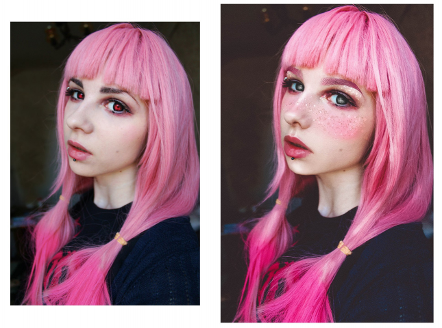 Изменение черт лица под цифровую живопись