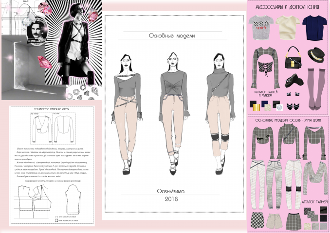 Эскизный проект капсульной коллекции READY-TO-WEAR 2018