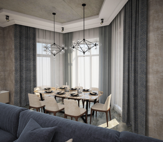 Дизайн-проект интерьера в современном стиле