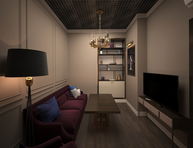 Дизайн-проект бара с игровыми комнатами