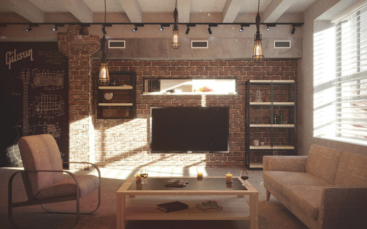 Гостиная loft
