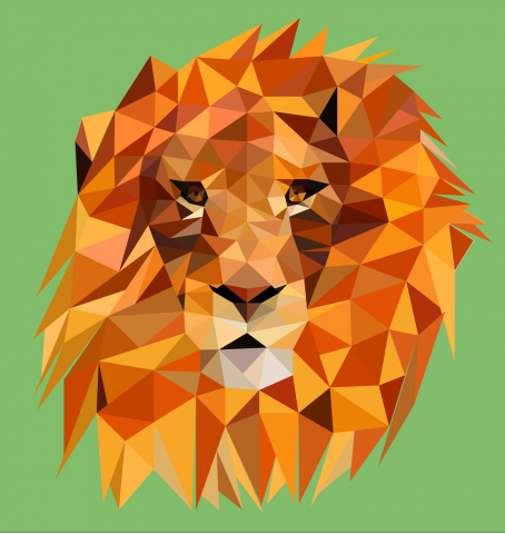 Работа в стиле Low Poly