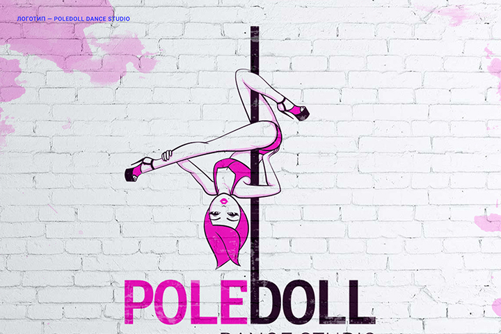 Логотип для студии танцев PoleDoll Dance Studio