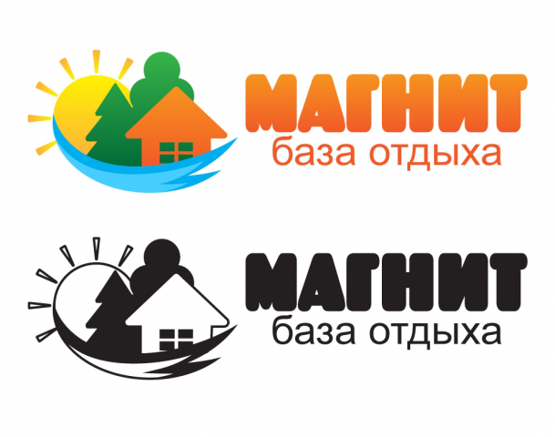 Разработка логотипа базы отдыха "магнит"