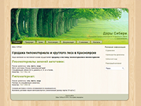 Сайт визитка - Пиломатериал в Красноярске