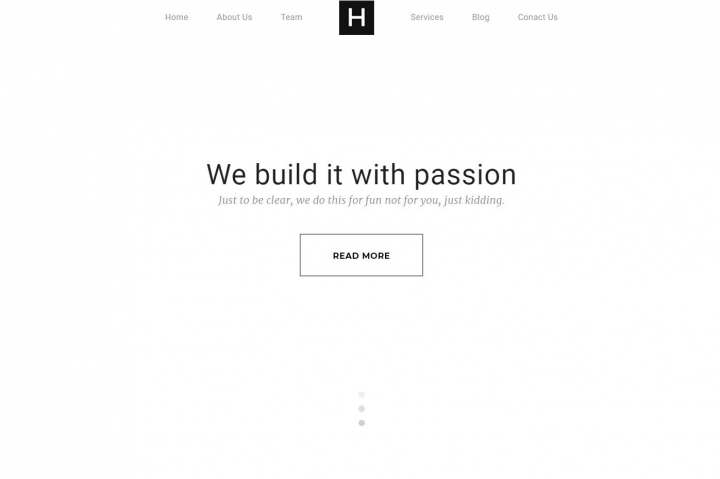 Landing page для студии