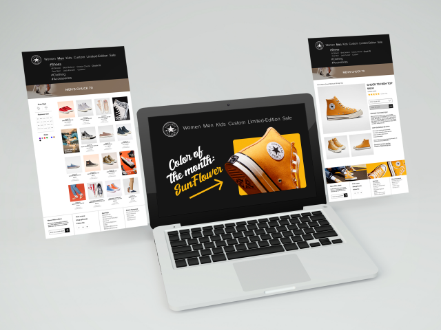 UI/UX design for web-store snikers