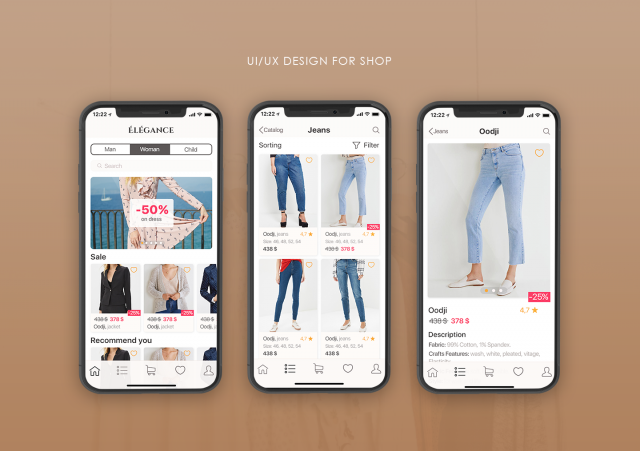 UI/IX for Shop