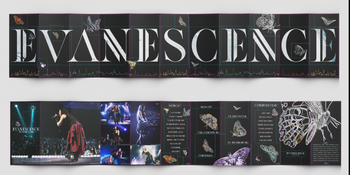 Айдентика гастролей по России "Evanescence"