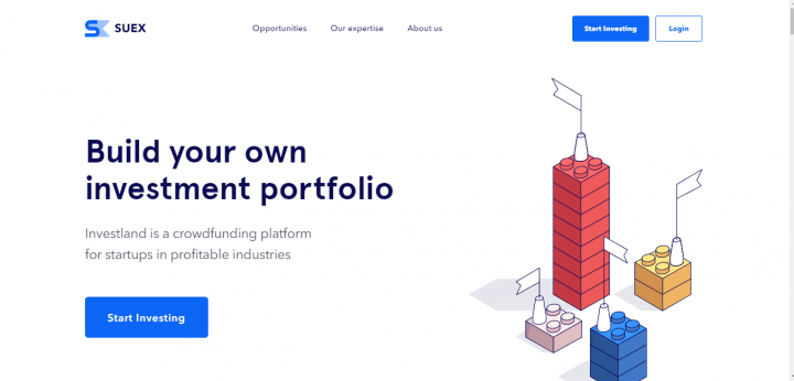 Лендинг инвестиционной платформы