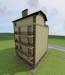 Фасад частного отеля г. Анапа