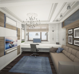 Квартира в подмосковье. Кабинет.