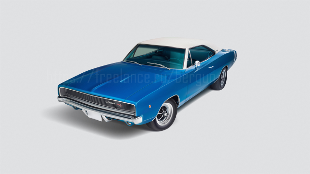 Dodge Charger в Adobe Illustrator
