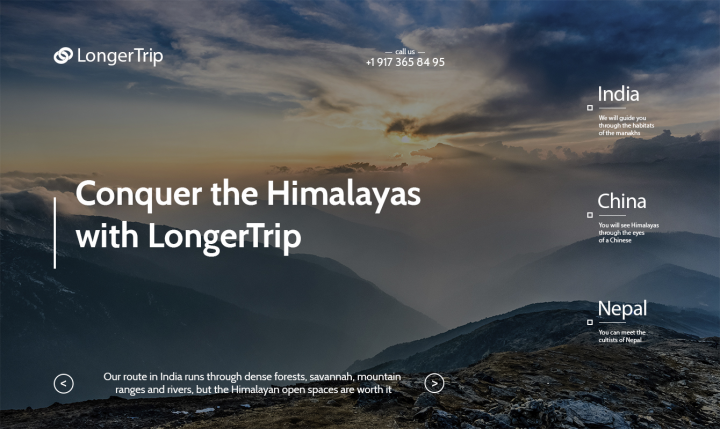 Сайт для тур фирмы