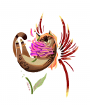 Jute and the flower