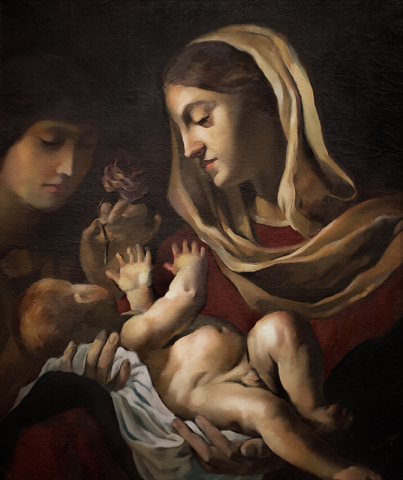 Мадонна с младенцем, копия (холст, масло)