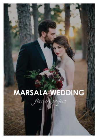 Marsala wedding banner