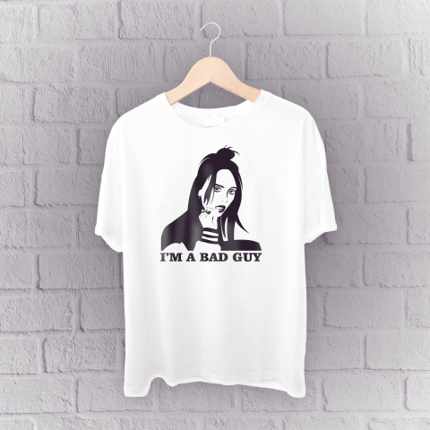 Принт на футболку Billie Eilish (black)