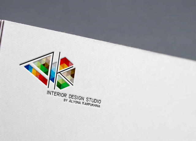Логотип для студии дизайна интерьера Алены Карпухиной