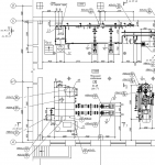 Фрагмент расстановки оборудования в компрессорном цехе