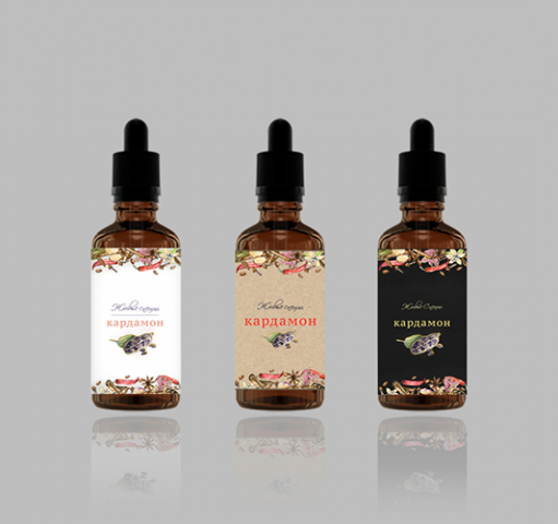 разработка фирменной этикетки для жидких специй "Живые Специи"