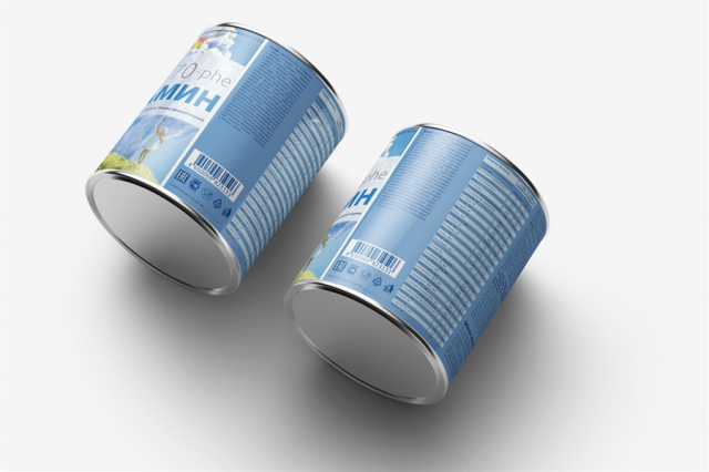 разработка фирменной упаковки для детского питания БенАмин