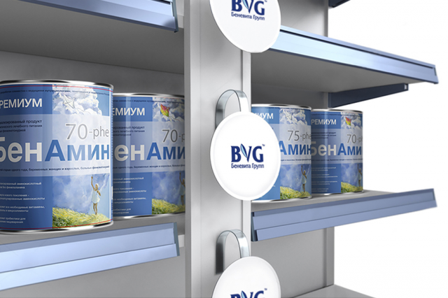 разработка фирменной упаковки для детского питания БенАмин