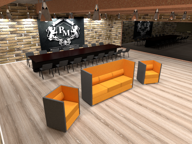 office in loft style