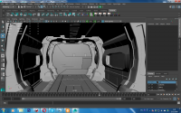Spaceship, corridor
