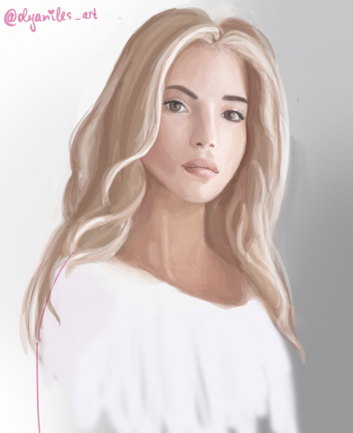 Блондинка арт