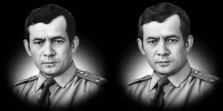 Ретушь фото для гравировки на камне