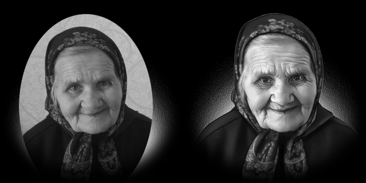 Ретушь фото для гравировки на камне