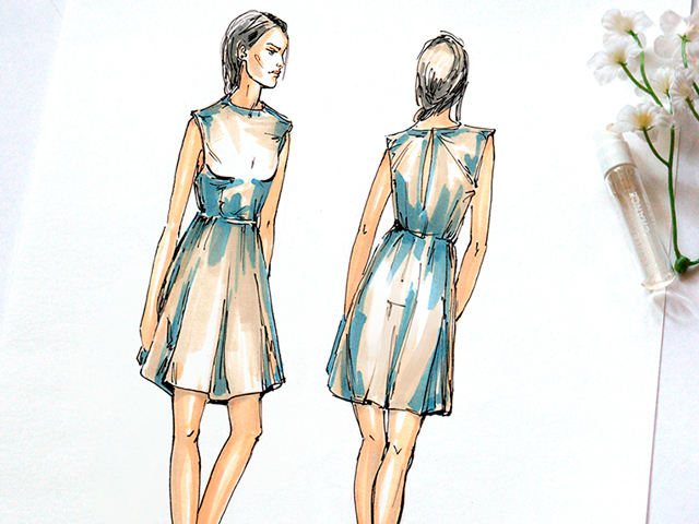 Fashion иллюстрации для свадебной коллекции