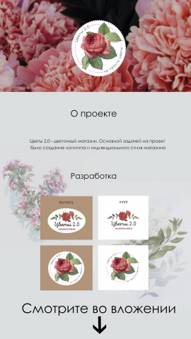 Айдентика цветочного магазина